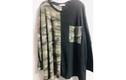 Cy Fashion Women&apos;s Double Trouble Camo Top In Black&sol;camo
