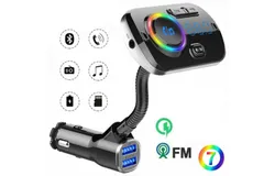 FM Transmitter Car Bluetooth 5&period;0 Car Radio Adapter Mp3 Player Dual USB for Cell Phone