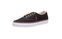 Ralph Lauren Men&apos;s Keaton With Contrast Pony Sneaker In Black Multi