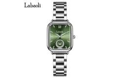 Women Rectangle Dial Stainless Steel Watch Top Luxury Brand Ladies Fashion Dress Watch Female Casual Quartz Wristwatch
