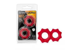 Stay Hard Nutz Cockring 2pk Red