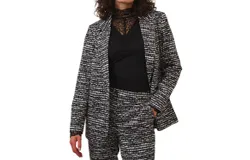 Esqualo Graphic Illusion Blazer In Print