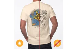 Men Classic Crew Tee - Lost Atlas by DelSol for Men - 1 Pc T-Shirt &lpar;Medium&rpar;