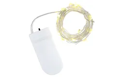 LEDs String Light Copper Wire Christmas Fairy Lights Battery Operated for Indoor Outdoor Holiday Xmas Garden Party Gift Decorations 1M 10 Lights