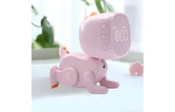 Kids Dinosaur Alarm Clock for Boys and Girls Bedroom LED Cute Bedside Clock with Digital Display Children&apos;s Sleep Trainer Ok to Wake Light and Night Light for Kids&lpar;Pink &rpar;
