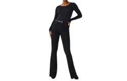 Spanx Flare Jeans In Clean Black