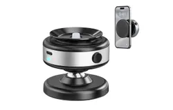 Upgraded 360° Adjustable Electric Vacuum Magnetic Suction Cup Phone Mount&comma; Hands-Free Magnetic Cell Phone Holder  Compatible with Magsafe iPhone&comma; Silver