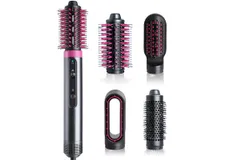 Hot Air Brush，Hair Dryer Brush Set-Black&sol;Red