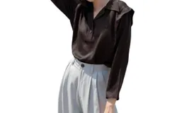 Darling Zippy Blouse In Black