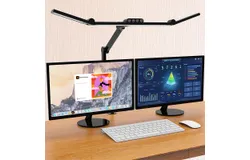 Bright Led table lamp with jig to illuminate 8 ft long architect table lamp for home office&comma; dimmable table lamp with remote adjustable monitor light strip high office light&comma; computer desk desktop