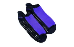 Heel Tab Mesh Top Cotton Anklet Socks with Non-Skid Gripper