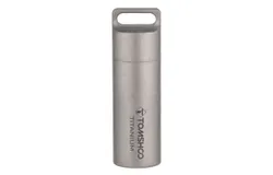 TOMSHOO Titanium Pill Case Waterproof Mini Pill Holder Pocket Pill Box Container for Outdoor Travel Camping Hiking