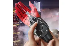Spider Web Shooters Real&comma;Cool Gadgets String Gloves Shooters Toy for Superhero Role-Play &lpar;Black&rpar;