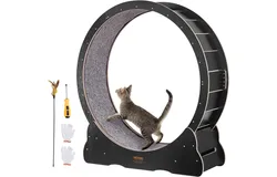 Cat Donut Tunnel&comma; Cat Tunnel Bed for Indoor Cats Cave Bed&comma; Scratch Resistant Donut Cat Bed&period; &lpar;Grey&comma; 23 INCH 1 Pack&rpar;