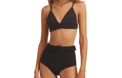 Evarae Sabine Bikini Top In Black Coffee