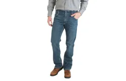 Wrangler Fire Resistant Retro Slim Boot Stretch Jeans - Length 35 In Dark Wash