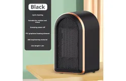 PTC Desktop Heater Whole House Heater 1200W Small for home use One button switch Two temperature levels to choose from-black