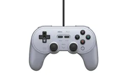 8BitDo New Pro 2 Bluetooth Gamepad with Hall Effect Joystick for Nintendo Switch&comma; PC&comma; macOS&comma; Android&comma; Steam Deck & Raspberry Pi-grey