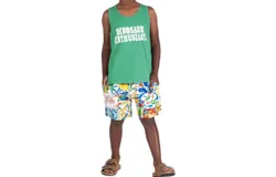Rock Your Baby Boy&apos;s Sicily Boardshorts In Multi Color