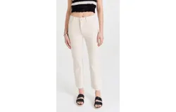 DL1961 Women Patti Straight High Rise Ankle Jeans Ecru Off White Pants