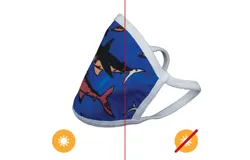 Color-Changing Face Mask - Shark - Youth by DeSol for Unisex - 1 Pc Mask