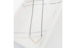 Virtue Women&apos;s Pave V Connector Necklace In Silver&sol;gold
