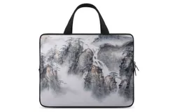 Chinese Art Mountain And River Ink Painting Laptop Bag Women Man 10 12 13 15 17 Inch Office Notebook Travel Computer Handbag Waterproof Bag Notebook Cover