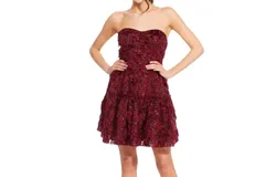 Eva Franco Cossette Dress In Sangria Fizz