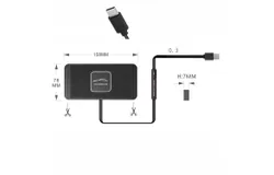 Qi Car Wireless Phone Charger Mat-0&period;3m short line &lbrack;TYPE-C&rsqb; interface