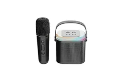 JYX Mini Karaoke Machine for Kids&comma;Portable Bluetooth Karaoke Speaker -Y1&lpar;Black-1Mic&rpar;