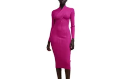 Acler Windsor Dress In Flamingo