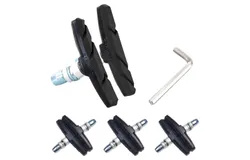 Bicycle silent brake leather mountain bike death bike brake leather tricolor color brake leather bicycle accessories a pair