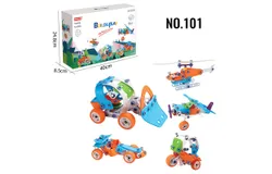 MOONTOY5 in 1 STEM Toys for 4 5 6 7 8&plus; Year Old Boy Girl Valentine Birthday Gift Building Toys -NO&period;101