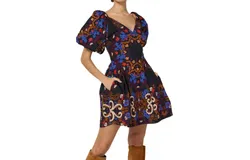 Cleobella Josette Mini Dress In Venezia Print