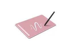 XPPen Deco L Drawing Tablet- 10x6” Computer Graphic Tablet with Updated Battery-Free X3 Digital Stylus and 8 Shortcuts Drawing PAD Compatible with Chrome&comma; Windows 11&comma; Linux&comma; Mac&comma; and Android &lpar;Pink&rpar;