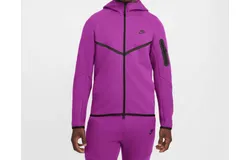 Nike Tech Windrunner Hoodie In Bold Berry