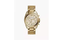 Reloj Michael Kors Mujer &vert; Coleccion Ladies &vert; Modelo Mk5166 &vert; Caja Redonda &vert; Ø 39mm Acero inoxidable &vert; Cierre Desplegable &vert; Movimiento Cuarzo &vert; Dial Dorado &vert; Cristal Mineral &vert; Correa Acero inoxidable Dorado &vert; 50m &sol; 5 ATM &vert; Línea Casual