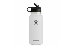 Hydro Fask Vacuum Insulated Stainless Steel Water Bottle Wide&NewLine;Mouth With Straw Lid 40OZ