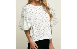 Eva Franco Suri Top In Macaroon Dot