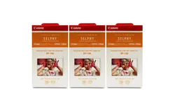 3x Canon RP-108 High-Capacity Color Ink&sol;Paper Set for SELPHY CP910 Printer