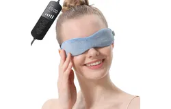 Aroma Season Heated Eye Mask for Dry Eyes&comma; Warm Eye Compress with Flaxseed Graphene FIR for MGD&comma; BLUE