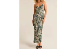 Z Supply Lark Cusco Slip Dress In Grape Leaf