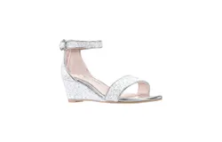 Nina Girl&apos;s Kristina Sandal In White Chunky Glitter