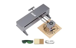 DAJA DJ7 Laser Engraver 5W  Semiconductor Laser Desktop Marking Machine with 150x150mm Work Area 0&period;01 Engraving Accuracy Eye Protective Shield Multifunctional Ports Suitable for Wood Leather Metal Kraft Paper Plastics Ceramics