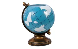 Globe Pen Pencil Holder for Desk Organizer&comma; Pencil Cup Pot for School