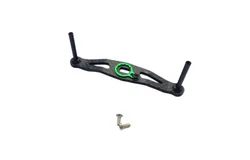 Baitcasting levelwind reel lever handle for DAIWA 85 mm wheelbase made of carbon fiber green