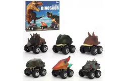 Off-Road Dinosaur Pull Back Toy Car Educational Learning Toys for Kids
