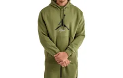 Nike Jordan Essentials Fleece Hoodie In Olive Green