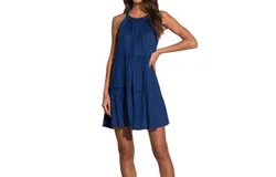 Elan Halter Dress In Royal