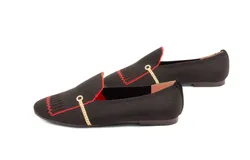 Esporre Janet Flat Shoes In Black&sol;red